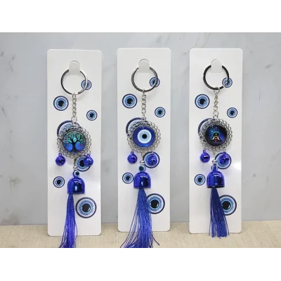 BUĞZ Metal Nazar Boncuğu Anahtarlık