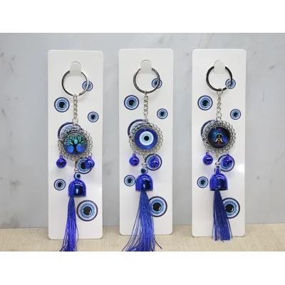 BUĞZ Metal Nazar Boncuğu Anahtarlık
