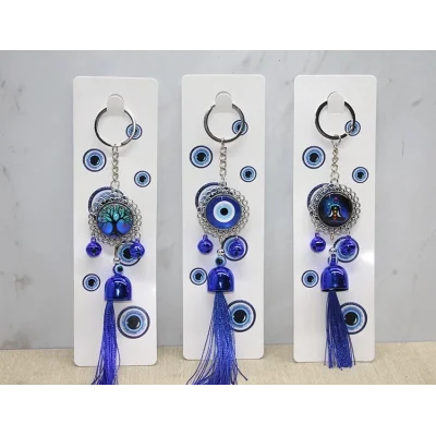 BUĞZ Metal Nazar Boncuğu Anahtarlık Alk3496