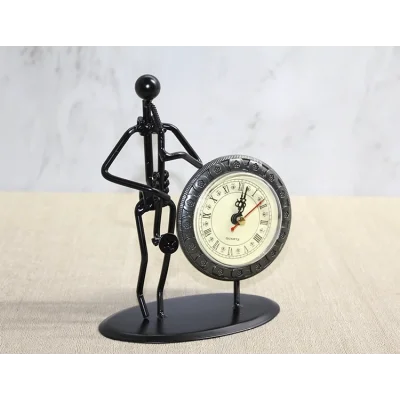 BUĞZ Metal Saatli Saksafon Çalan Müzisyen Alk4335