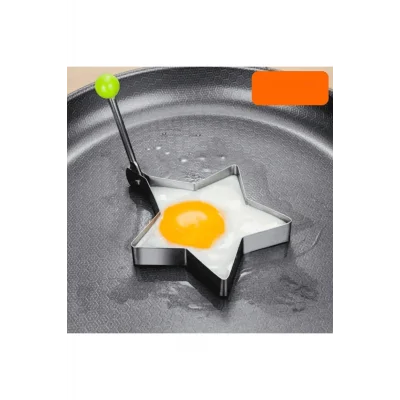 BUĞZ Metalik Yıldız Şeklinde Metal Omlet Yumurta Ve Krep Kalıpları