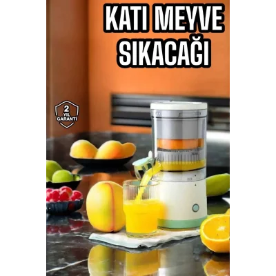  Meyve Sıkacağı USB Şarjlı Taşınabilir Çift Bıçaklı Güvenlik Kilidi