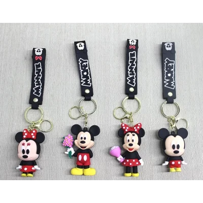  Mickey - Minnie Mouse Silikon Anahtarlık