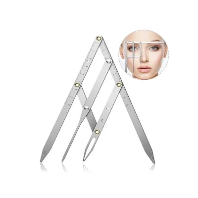 BUĞZ Microblading Simetrik ve Estetik Kaş Ölçüm Cetveli, Kalıcı Makyaj Altın Oran Pergeli 275 ( BUĞZ )