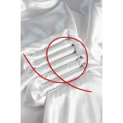 BUĞZ Mıknatıslı  Koyu Kırmızı Renk Sarmal Kadın Bileklik - Lisinya