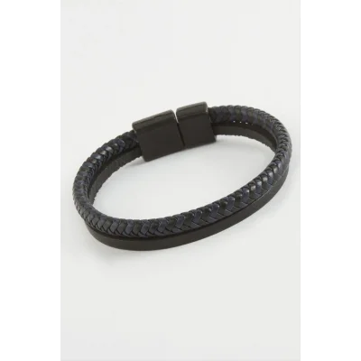  Mıknatıslı Orjinal Deri Bileklik