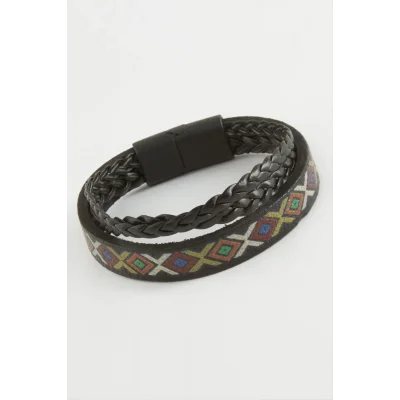  Mıknatıslı Orjinal Deri Bileklik