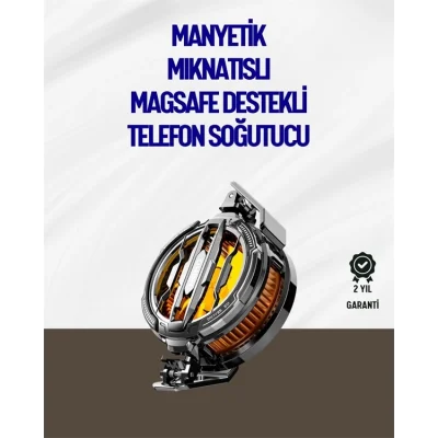  Mıknatıslı ve Aparatlı Montajlı Soğutucu Fan | Her Cihaza Uyumlu | LED Göstergeli