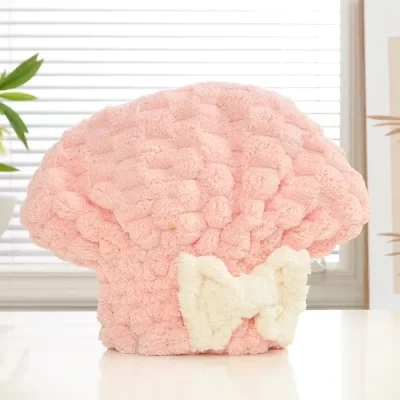 BUĞZ Mikrofiber Örgü Saç Kurutma Bone Havlu