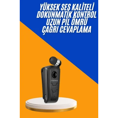  Mikrofonlu Makaralı Bluetooth Kulakiçi Kulaklık Android ve İOS Uyumlu