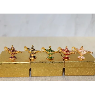 BUĞZ Mineli Metal Alaaddin Lambası Model 8