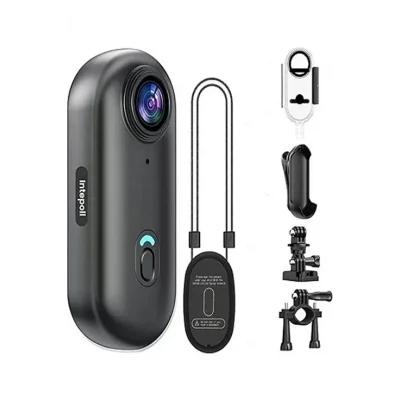 BUĞZ Mini 4k Wıfı Aksiyon Kamerası Vücut Kamerası Giyilebilir Video Kaydedici Hafıza Kartı Dahil