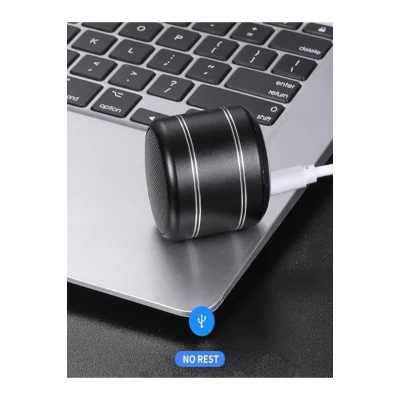 BUĞZ Mini Alüminyum TWS Kablosuz Bluetooth Hoparlör – Yuvarlak Metal Tasarım, Yüksek Bas ve Taşınabilir Özellikler ( BUĞZ )