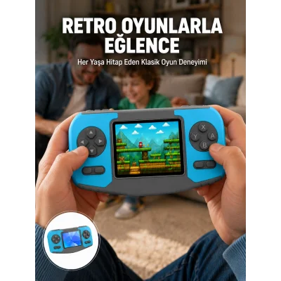 BUĞZ Mini Arcade Oyun Konsolu Hafif Taşınabilir Çocuk Hediyelik