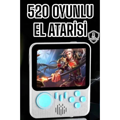  Mini Atari El Atarisi 3.5 inç Ekran Çift Konsol 666 Adet Retro Oyun Gameboy El Atarisi