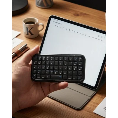 BUĞZ Mini Bluetooth Klavye Kablosuz Taşınabilir Cep Boyutu Klavye
