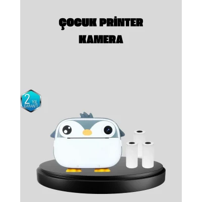 BUĞZ Mini Çocuk Kamera Anında Baskı Özellikli HD Video Termal Yazıcılı