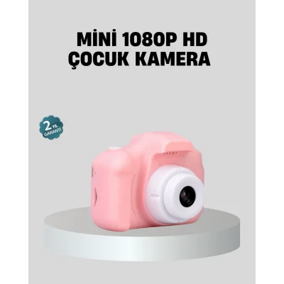 BUĞZ Mini Dijital Çocuk Kamerası 8MP HD Ekranlı 1080P Video ve Şarjlı