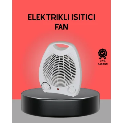 BUĞZ Mini Elektrikli Isıtıcı 2000W – Termostatlı Fanlı Isıtma, Taşınabilir Tasarım