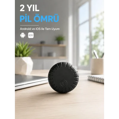BUĞZ Mini GPS Takip Cihazı Android iOS Destekli Çanta Cüzdan Araç ve Valiz Konum Bulucu