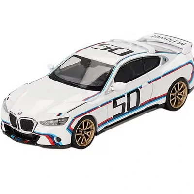 BUĞZ Mini GT 1/64 BMW 3.0 CSL White - Blister Paket