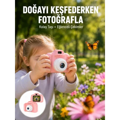 BUĞZ Mini HD Video Kamera Fotoğraf Çekimli Şarj Edilebilir Bataryalı Genişletilebilir Hafızalı Yeni Nesil