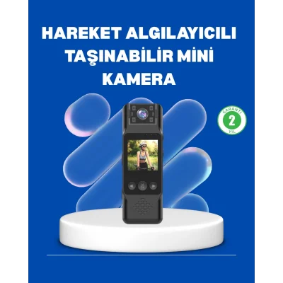  Mini Kamera 1080P Full HD Döner Lens Taşınabilir
