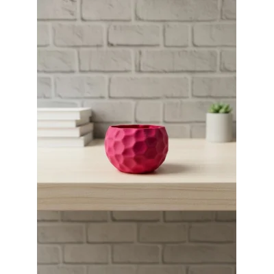 BUĞZ Mini Mor Dekoratif Saksı 5 cm Modern Masaüstü Bitki Saksısı