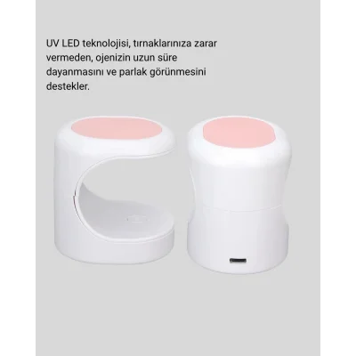 BUĞZ Mini Oje Kurutma Cihazı 16W LED UV Hızlı Kurutma Taşınabilir Kompakt - Lisinya