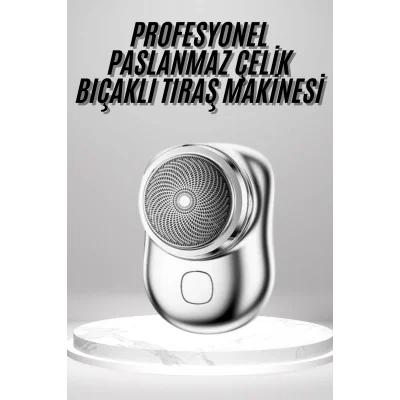 BUĞZ Mini Sıfır Sakal Yanak Tıraş Makinesi USB Şarjlı Sıfır Sakal Taşınabilir Korumalı