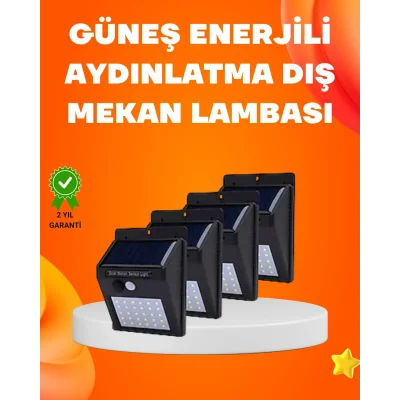 BUĞZ Montajlı Güneş Enerjili Duvar Tipi Aydınlatma – 8 Saat Çalışma Süresi