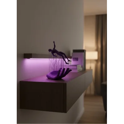 BUĞZ Mor El İnsan Figürü Dekoratif Biblo Minimal Modern Salon Raf ve Masa Üstü Aksesuar