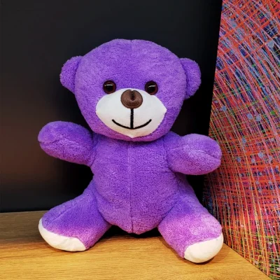 BUĞZ Mor Peluş Oyuncak Ayıcık