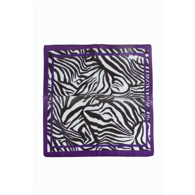 BUĞZ Mor Renkli Zr Şifon Fular 50*50 cm