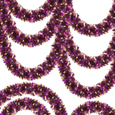 BUĞZ Mor Turuncu Çift Renk Sim Süs 180 cm