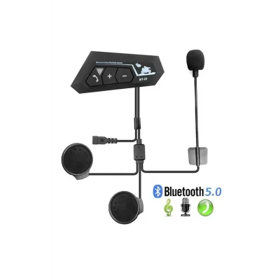 BUĞZ Motosiklet Kaskı için Şarj Edilebilir Bluetooth Intercom Kulaklığı ve Mikrofon Seti