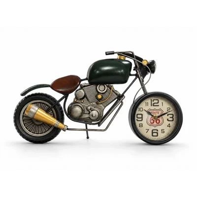 BUĞZ Motosiklet Tasarımlı Metal Duvar Saati Alk5790