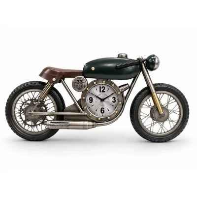 BUĞZ Motosiklet Tasarımlı Metal Duvar Saati Alk5792
