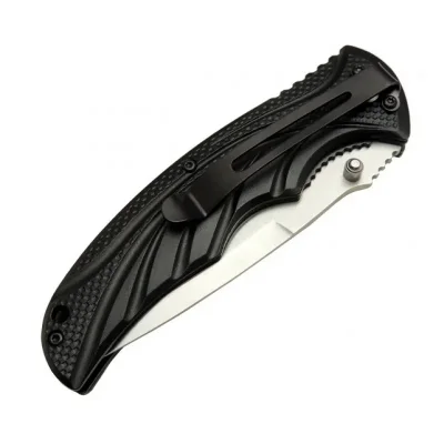  Mtech Handsome 453 Yeşil Kamp Çakı 21,5cm - Yarı Otomatik, Kemerlikli