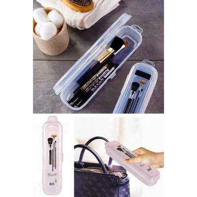 BUĞZ Multi Şeffaf Kapaklı Çanta İçi Saklama - Diş Fırçası - Makyaj Fırçası - Kalemlik Kutusu