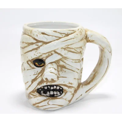 BUĞZ Mumya Figürlü 3D Kabartmalı Kupa Bardak