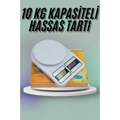  Mutfak Tartısı Dijital Göstergeli Hassas Tartı 10 Kg Kapasiteli