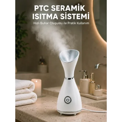BUĞZ Nano İyonik Cilt Bakım Buhar Makinesi PTC Isıtma Sistemli