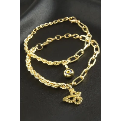 BUĞZ Nazar Burgulu Zincir Bileklik