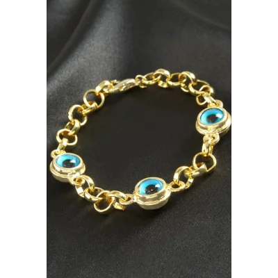 BUĞZ Nazar Camgöz Zincir Bileklik