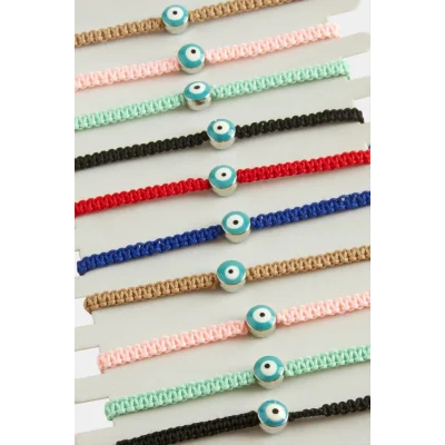 BUĞZ Nazar Makrome Örgülü Bileklik