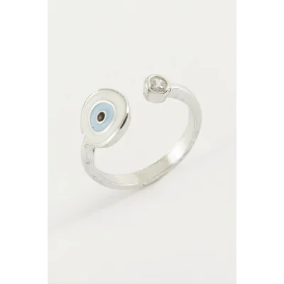  Nazar Mineli Taşlı Yüzük