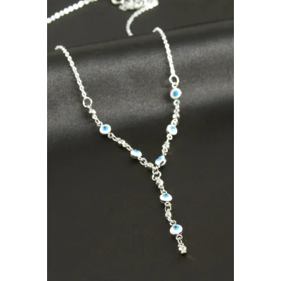 BUĞZ Nazar Mineli Y Kolye