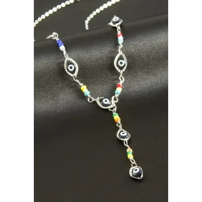 BUĞZ Nazar Mineli Y Kolye