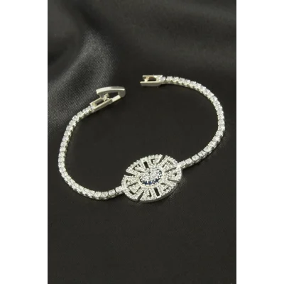 BUĞZ Nazar Zirkon Taşlı Çocuk Bileklik 16 cm